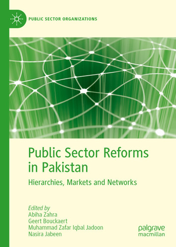Public Sector Reforms in Pakistan: Hierarchies, Markets and Networks (Public Sector Organizations) book cover by 