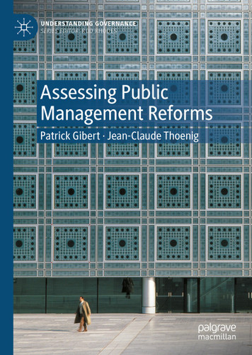 Assessing Public Management Reforms (Understanding Governance) book cover by Patrick Gibert, Jean-Claude Thoenig