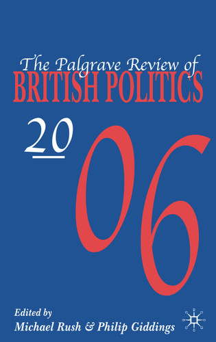 The Palgrave Review of British Politics 2006 (Palgrave Review of British Politics) book cover by 