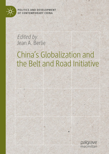 China’s Globalization and the Belt and Road Initiative (Politics and Development of Contemporary China) book cover by 