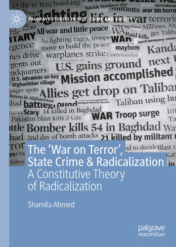 The ‘War on Terror’, State Crime & Radicalization: A Constitutive Theory of Radicalization (Palgrave Studies in Risk, Crime and Society) book cover by Shamila Ahmed