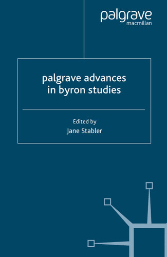 Palgrave Advances in Byron Studies (Palgrave Advances) book cover by 