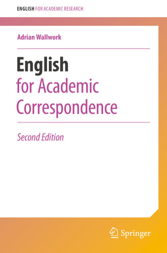 English for Academic Correspondence (English for Academic Research) book cover by Adrian Wallwork