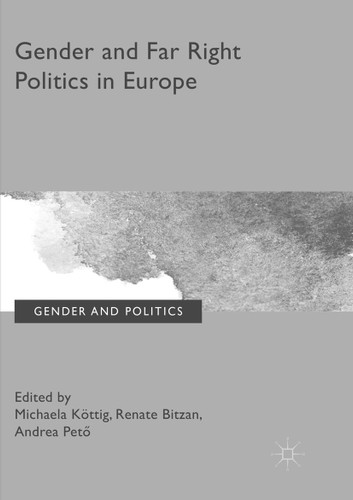 Gender and Far Right Politics in Europe (Gender and Politics) book cover by 