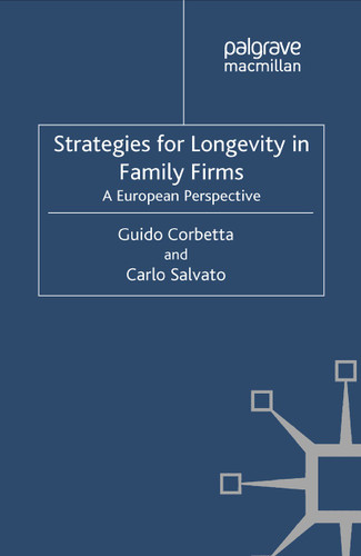 Strategies for Longevity in Family Firms: A European Perspective (Bocconi on Management) book cover by G. Corbetta