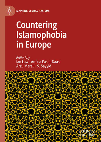 Countering Islamophobia in Europe (Mapping Global Racisms) book cover by 