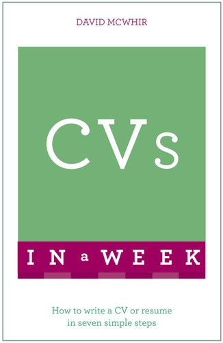 CVs In A Week (In a Week) book cover by David McWhir