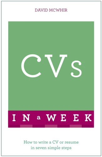 CVs In A Week (In a Week) book cover by David McWhir