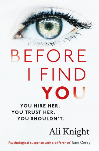 Before I Find You book cover by Ali Knight