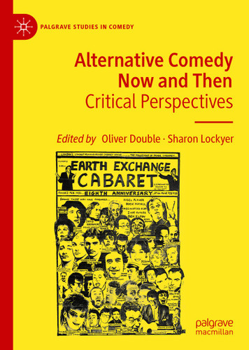 Alternative Comedy Now and Then: Critical Perspectives (Palgrave Studies in Comedy) book cover by 
