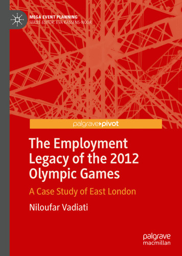 The Employment Legacy of the 2012 Olympic Games: A Case Study of East London (Mega Event Planning) book cover by Niloufar Vadiati