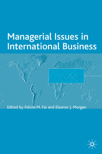 Managerial Issues in International Business (The Academy of International Business) book cover by 