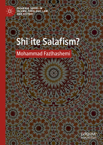 Shiʿite Salafism? (Palgrave Series in Islamic Theology, Law, and History) book cover by Mohammad Fazlhashemi