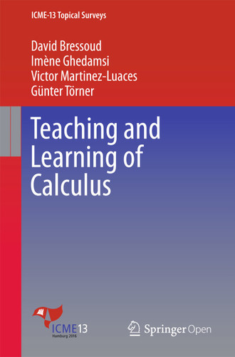 Teaching and Learning of Calculus (ICME-13 Topical Surveys) book cover by David Bressoud, Imène Ghedamsi, Victor Martinez-Luaces, Günter Törner