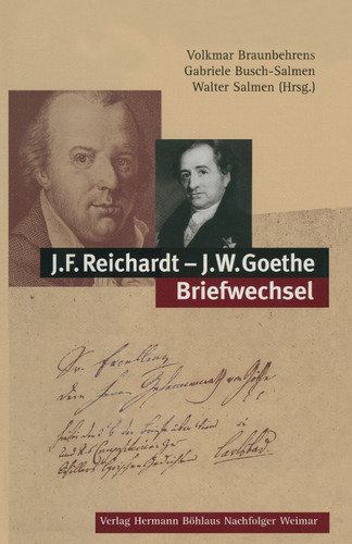 J.F. Reichardt - J.W. Goethe Briefwechsel book cover by 