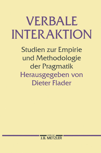 Verbale Interaktion: Studien zur Empirie und Methodologie der Pragmatik book cover by 