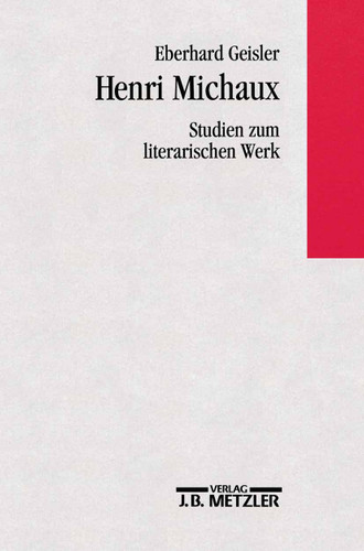 Henri Michaux - Studien zum literarischen Werk book cover by Eberhard Geisler