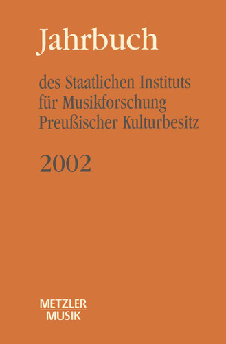 Jahrbuch des Staatlichen Instituts für Musikforschung Preußischer Kulturbesitz 2002 book cover by 