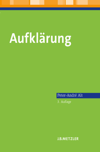 Aufklärung: Lehrbuch Germanistik book cover by Peter-André Alt