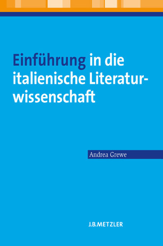 Einführung in die italienische Literaturwissenschaft book cover by Andrea Grewe