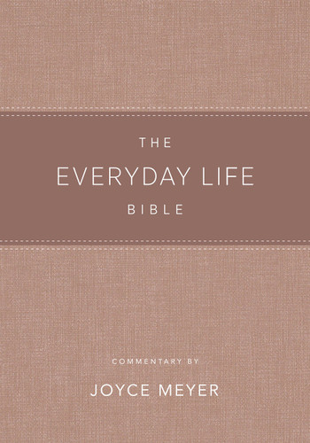 The Everyday Life Bible Blush LeatherLuxe®: The Power of God's Word for Everyday Living book cover by Joyce Meyer