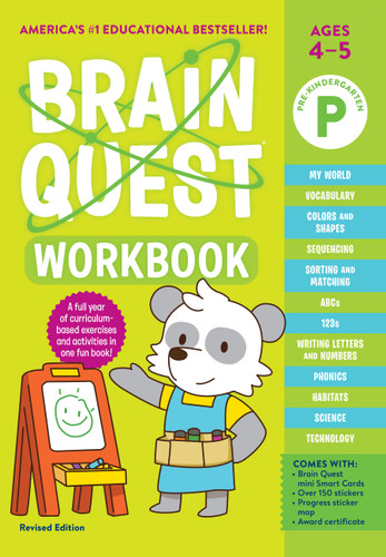 Brain Quest Workbook: Pre-K Revised Edition (Brain Quest Workbooks) book cover by Workman Publishing