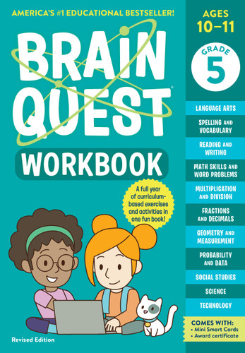 Brain Quest Workbook: 5th Grade Revised Edition (Brain Quest Workbooks) book cover by Workman Publishing