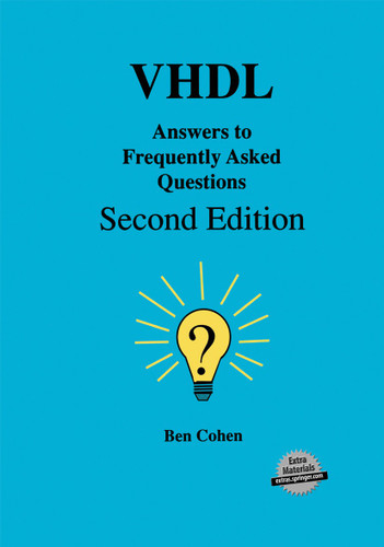 VHDL Answers to Frequently Asked Questions book cover by Ben Cohen