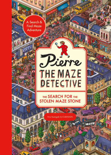 Pierre the Maze Detective: The Search for the Stolen Maze Stone (Pierre the Maze Detective) book cover by IC4DESIGN