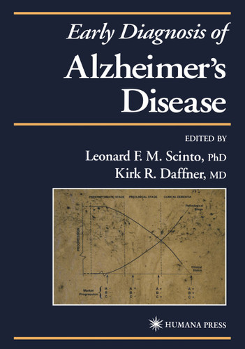 Early Diagnosis of Alzheimer’s Disease (Current Clinical Neurology) book cover by 