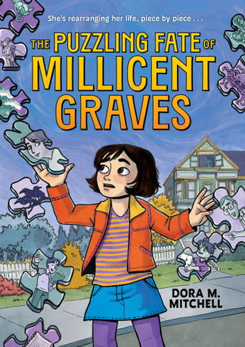 The Puzzling Fate of Millicent Graves (A Graphic Novel) book cover by Dora M. Mitchell