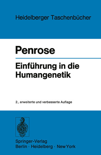 Einführung in die Humangenetik (Heidelberger Taschenbücher #4) book cover by L. S. Penrose