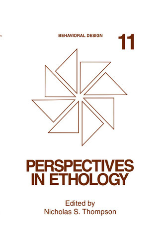 Perspectives in Ethology: Volume 11: Behavioral Design book cover by 