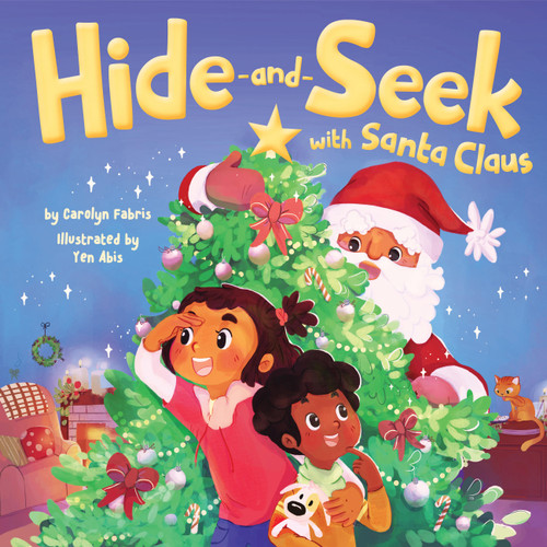 Hide-and-Seek with Santa Claus book cover by Carolyn Fabris
