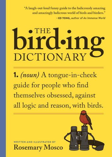 The Birding Dictionary book cover by Rosemary Mosco