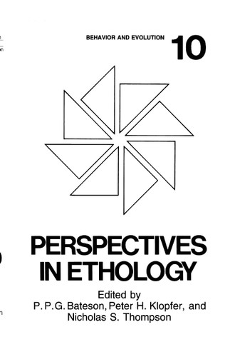 Perspectives in Ethology: Volume 10: Behavior and Evolution book cover by 