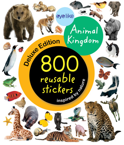 Eyelike Stickers Deluxe: Animal Kingdom (Eyelike Stickers) book cover by Workman Publishing