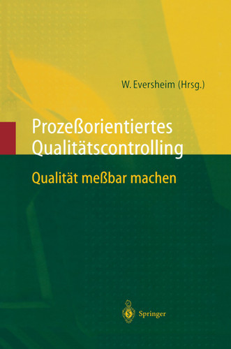Prozeßorientiertes Qualitätscontrolling: Qualität meßbar machen book cover by 