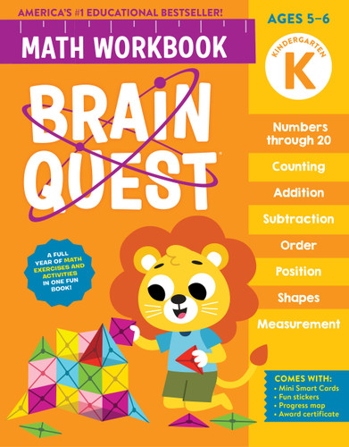 Brain Quest Math Workbook: Kindergarten (Brain Quest Math Workbooks) book cover by Workman Publishing