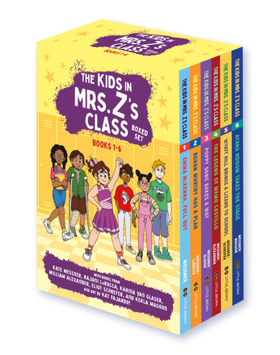 The Kids in Mrs. Z's Class Boxed Set: Books 1-6 (The Kids in Mrs. Z's Class) book cover by Kate Messner, Rajani LaRocca, Karina Yan Glaser, William Alexander, Eliot Schrefer, Kekla Magoon