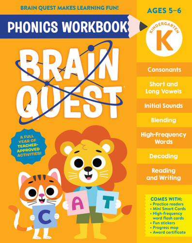 Brain Quest Phonics Workbook: Kindergarten (Brain Quest Phonics Workbooks #2) book cover by Workman Publishing