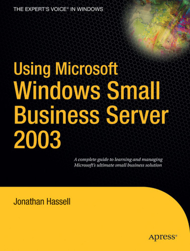Using Microsoft Windows Small Business Server 2003 book cover by Jonathan Hassell