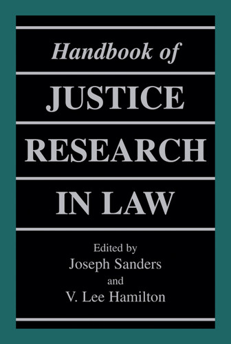 Handbook of Justice Research in Law book cover by 