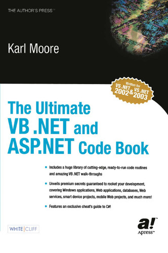 The Ultimate VB .NET and ASP.NET Code Book book cover by Karl Moore