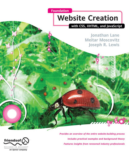Foundation Website Creation with CSS, XHTML, and JavaScript book cover by Steve Smith, Jonathan Lane