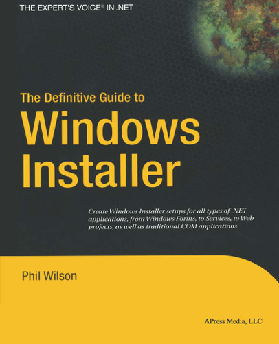 The Definitive Guide to Windows Installer book cover by Phil Wilson