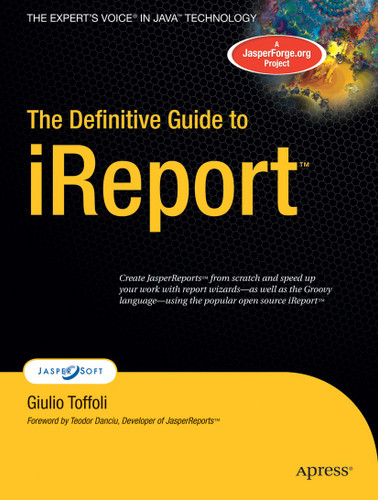 The Definitive Guide to iReport book cover by Giulio Toffoli