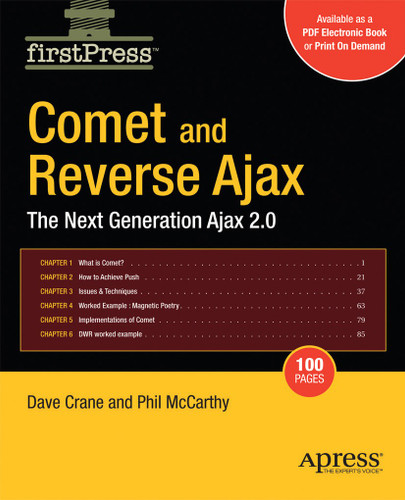 Comet and Reverse Ajax: The Next-Generation Ajax 2.0 book cover by Dennis McCarthy, Chris Crane