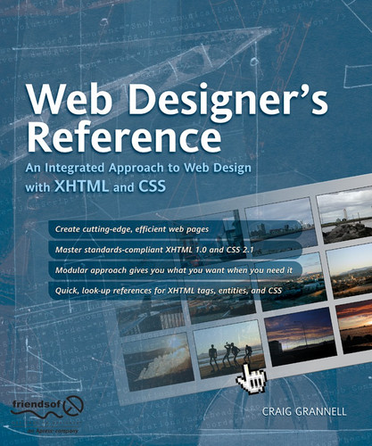 Web Designer's Reference: An Integrated Approach to Web Design with XHTML and CSS book cover by Craig Grannell