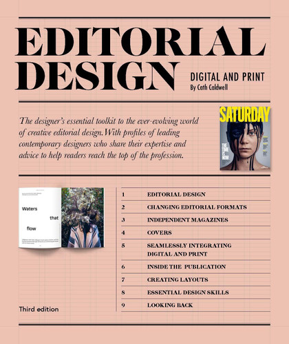 Editorial Design Third Edition: Digital and Print book cover by Cath Caldwell